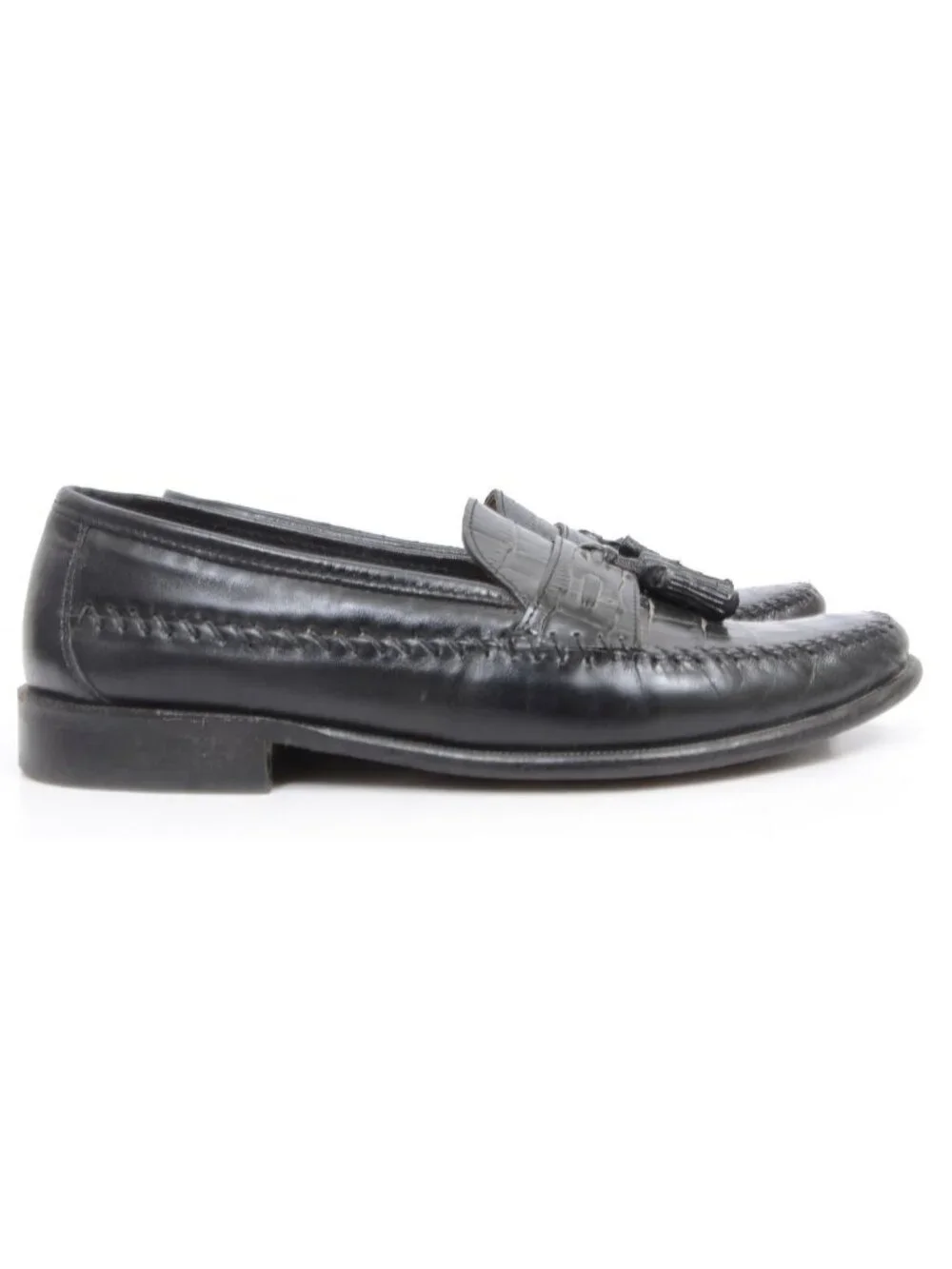 Florsheim‎ Pisa Moc Toe Black Leather Loafer Men's 9D Preppy Old Money Academia